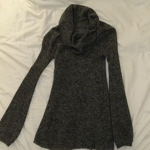 Free People gray cowl neck tunic